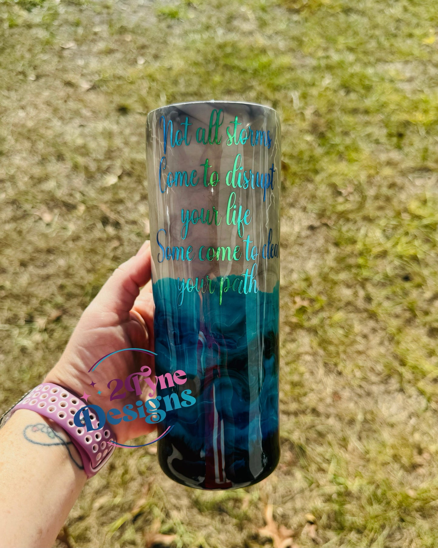 20oz Lightning Stormy Sea Tumbler