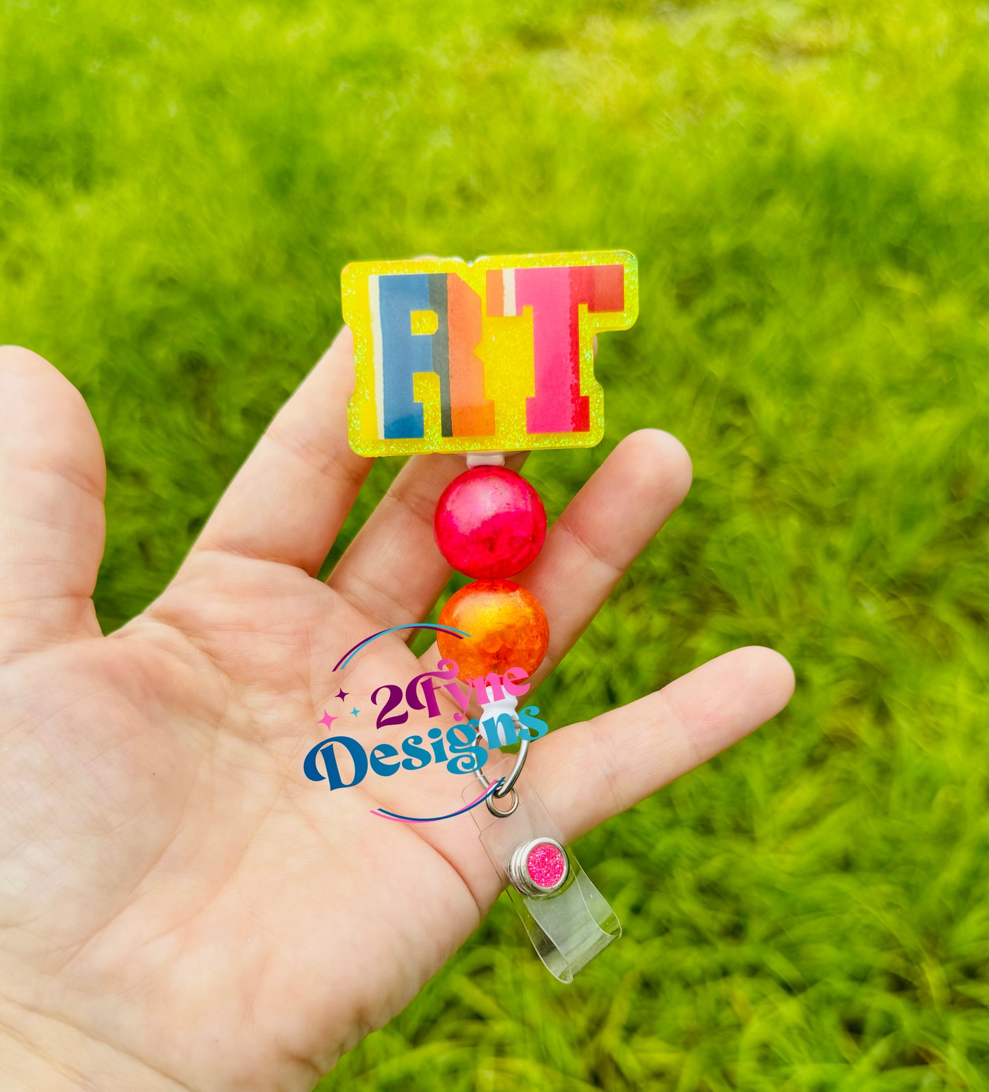 RT Rainbow Badge Reel