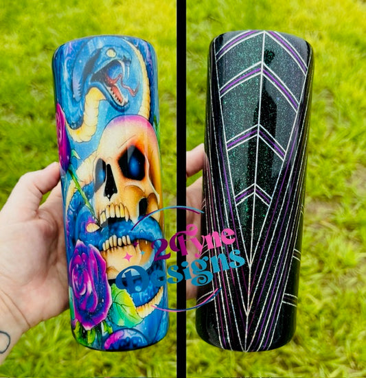 20oz Skull Split Tumbler